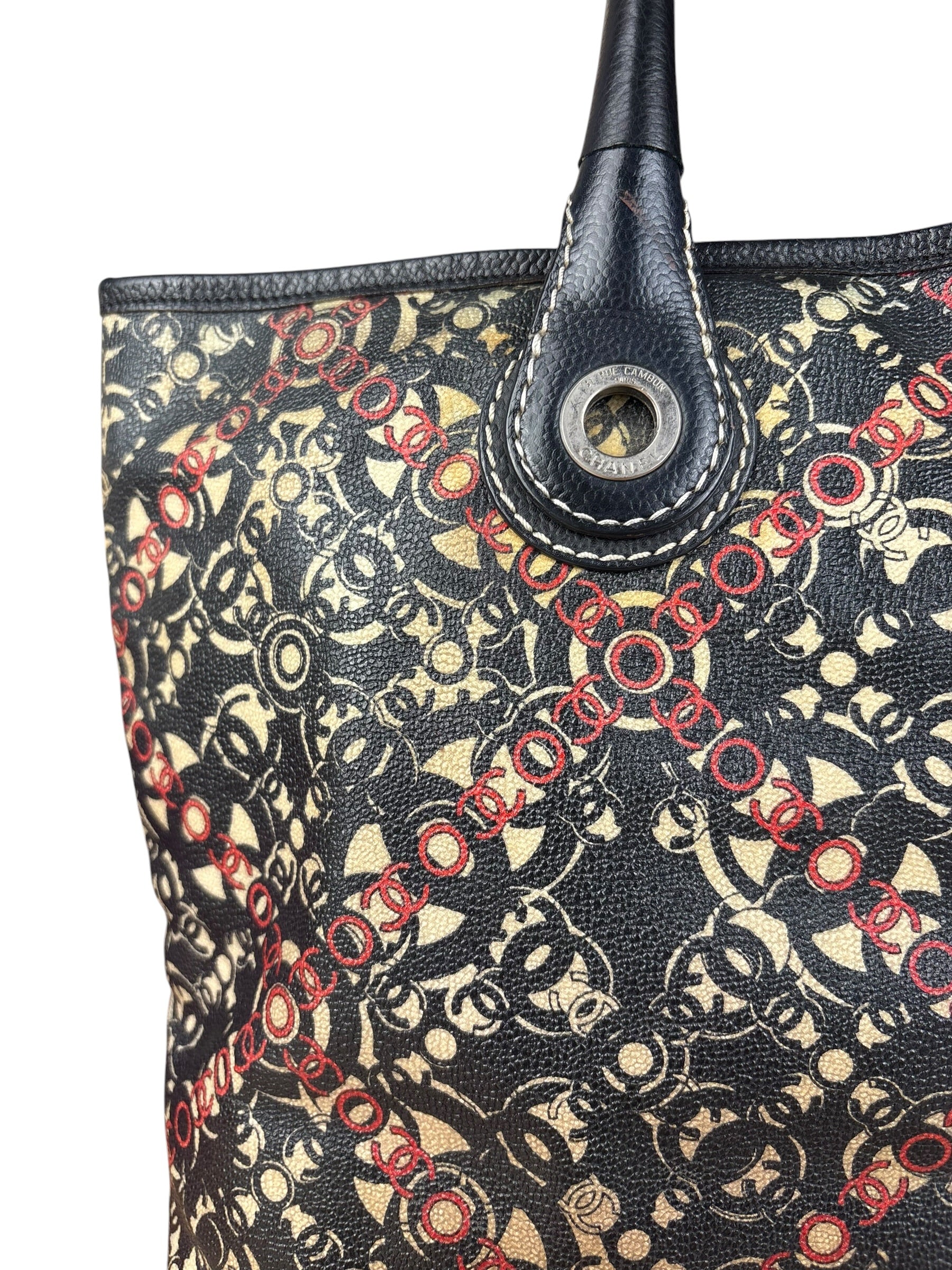 Chanel Multicolor CC Optic Coco Tote 2006