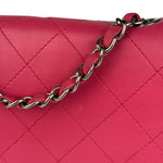 Chanel Pink Quilted Leather Accordion Flap Bag 2014
