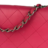 Chanel Pink Quilted Leather Accordion Flap Bag 2014