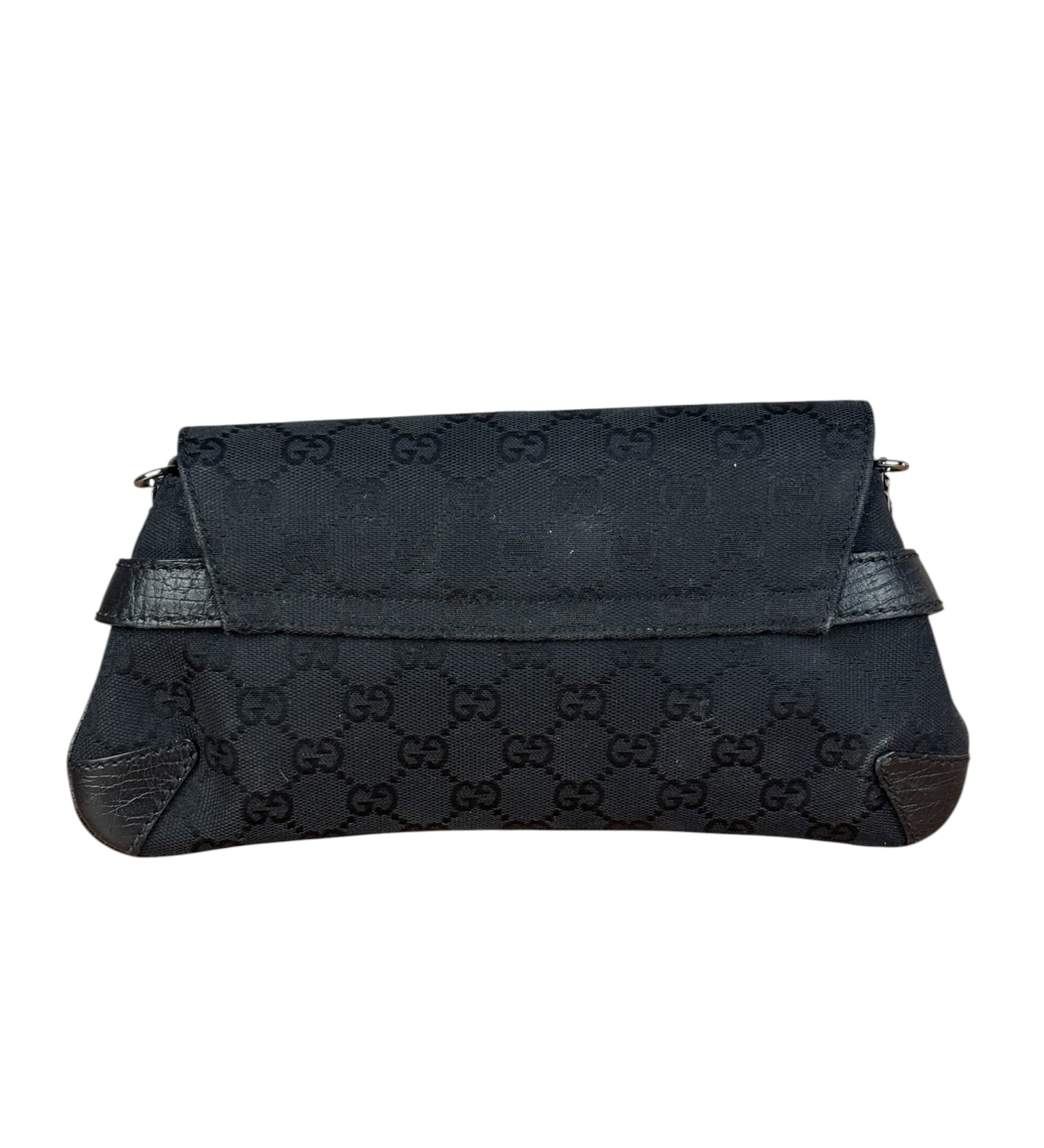 Gucci Black Tom Ford Horsebit Shoulder Bag