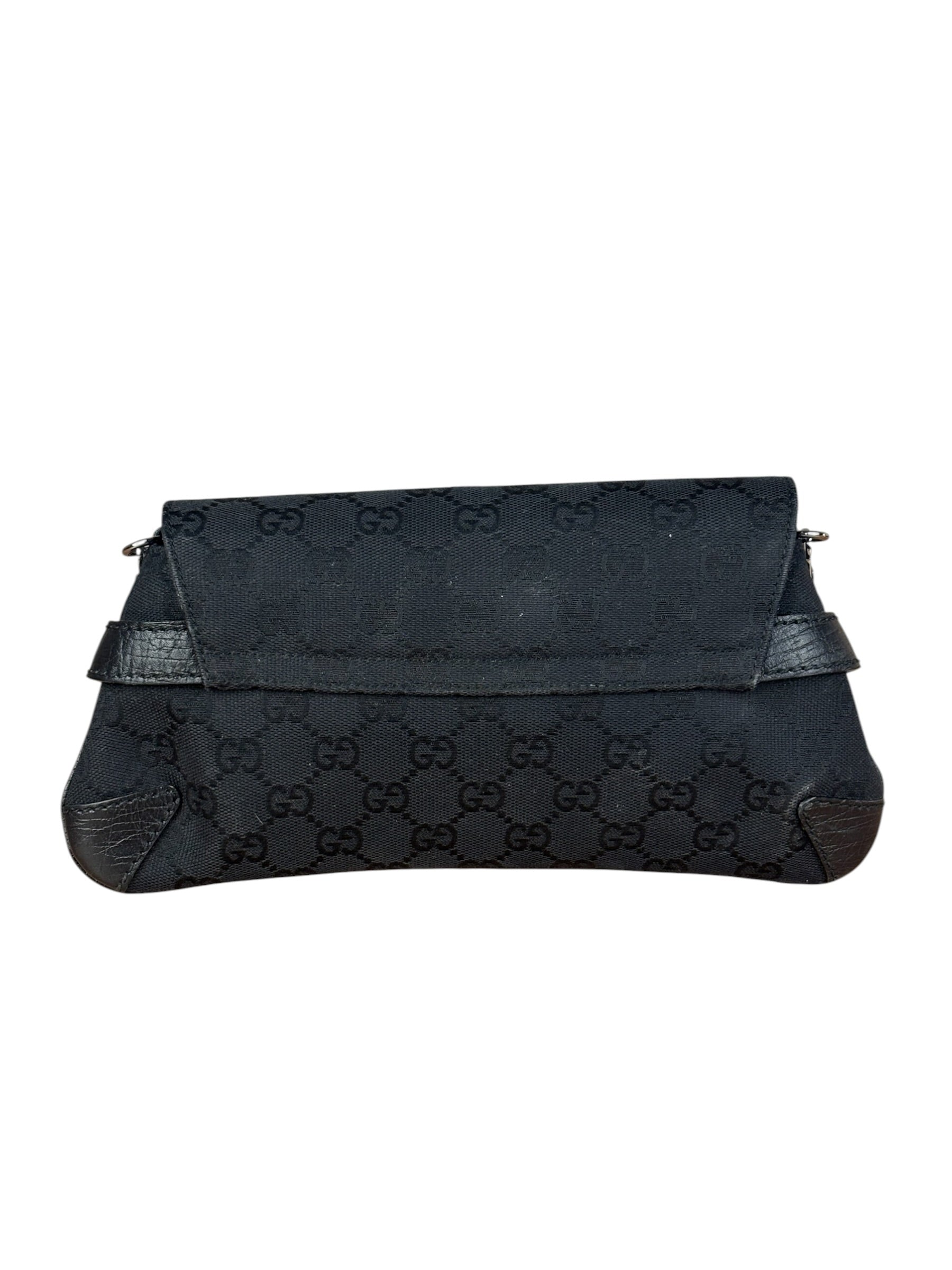 Gucci Black Tom Ford Horsebit Shoulder Bag