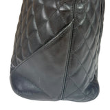 Chanel Black Quilted Leather Ligne Cambon Tote Bag 2004