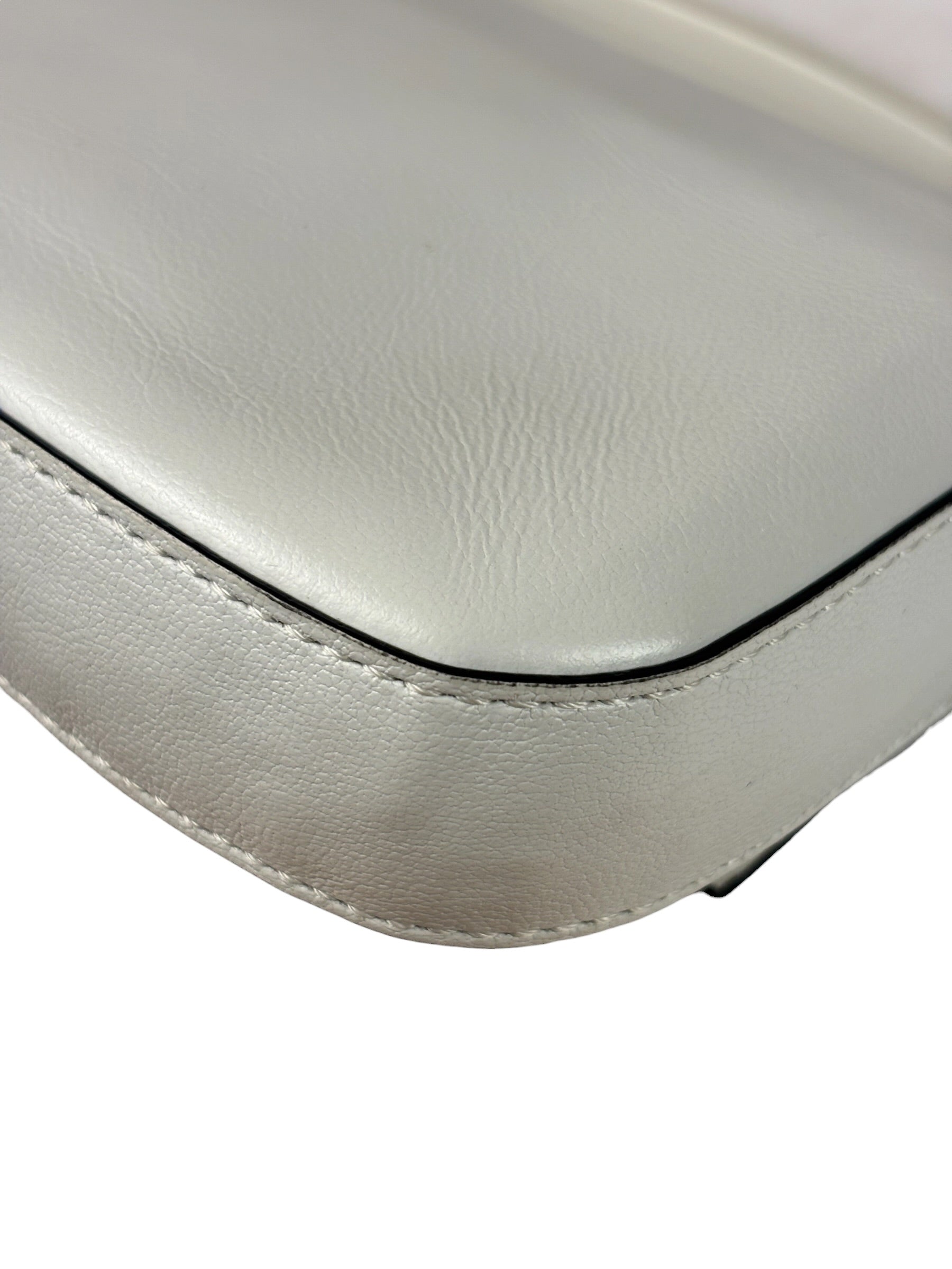 Fendi x Marc Jacobs White Leather Mini Baguette