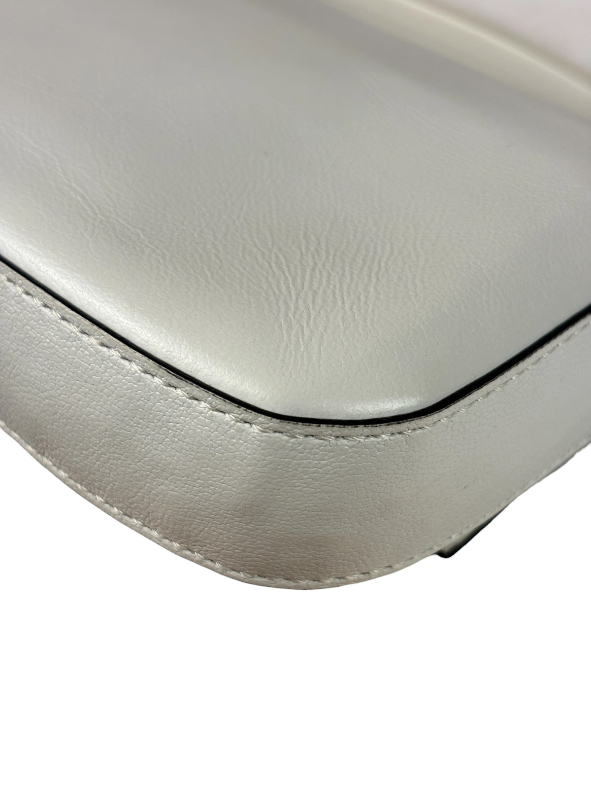 Fendi x Marc Jacobs White Leather Mini Baguette