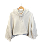 Balenciaga Grey Oversized Cropped Hoodie