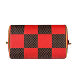 Louis Vuitton Red Pop Damier Nano Speedy Bandouliere Two-Way Bag