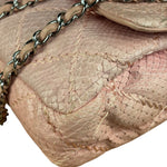 Chanel Pink Leather Small Unlimited Stitch Flap Shoulder Bag 1999
