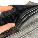 Coach Black Leather Long Wallet