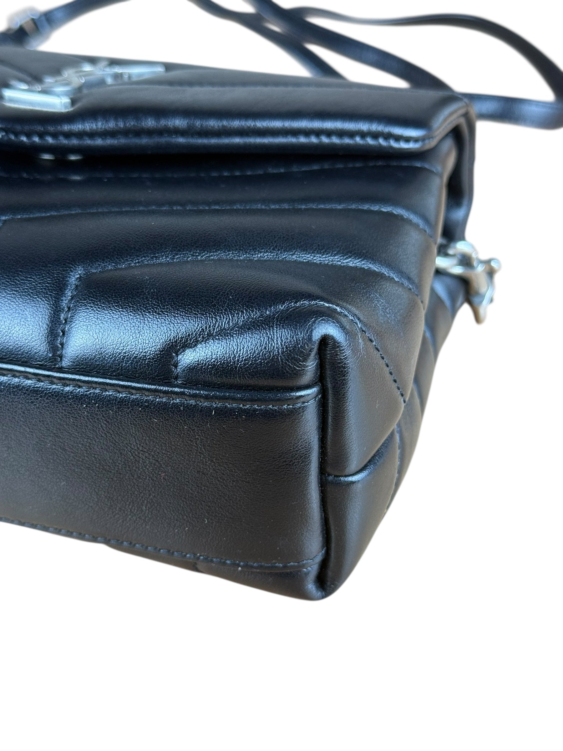 Saint Laurent Loulou Black Leather Shoulder Bag