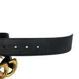 Gucci Black GG-Buckle Belt