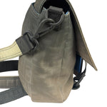 Fendi Vintage Grey Nylon Mamma Baguette Messenger Bag