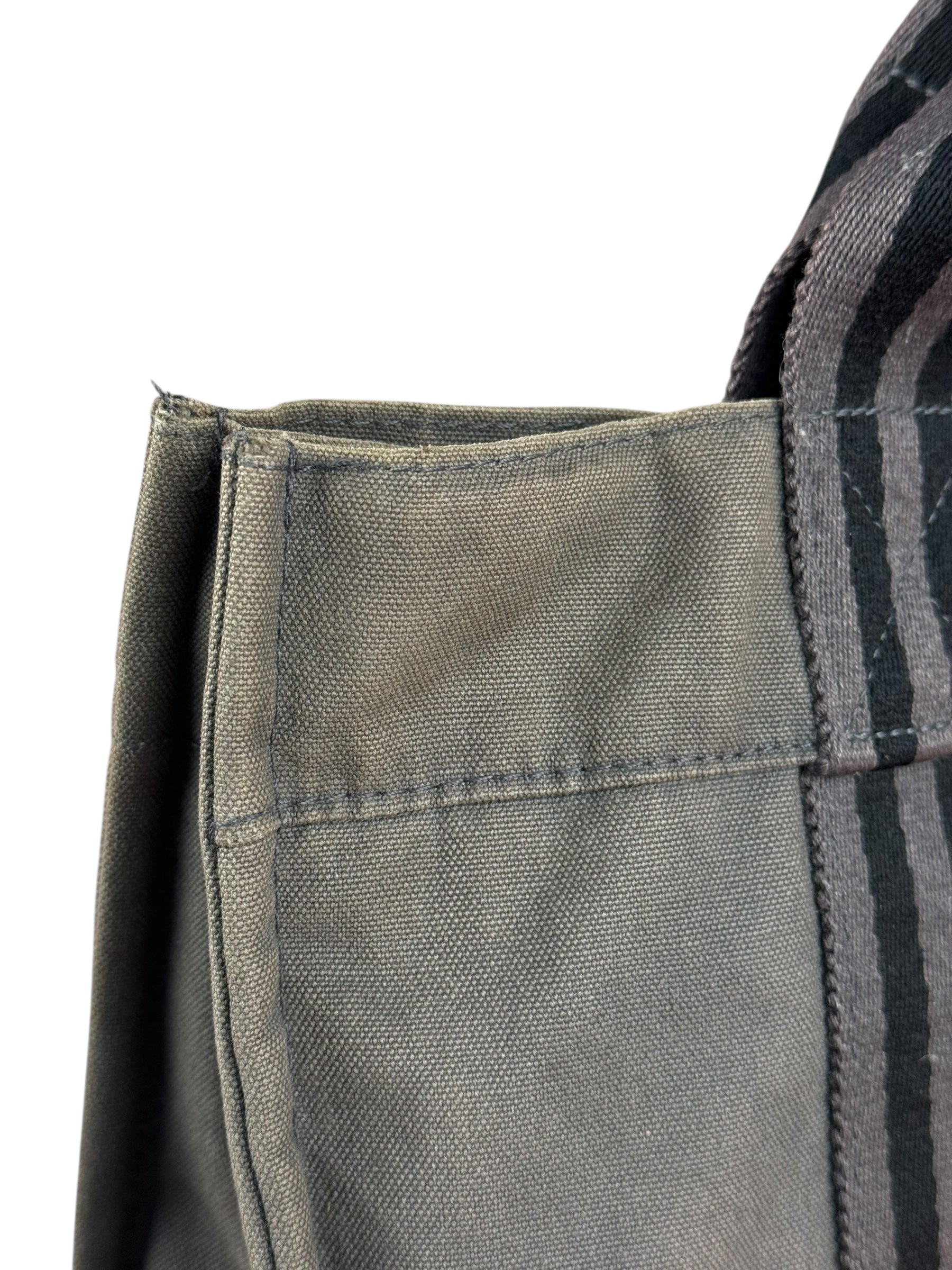 Hermes Grey Canvas Fourre Tout PM