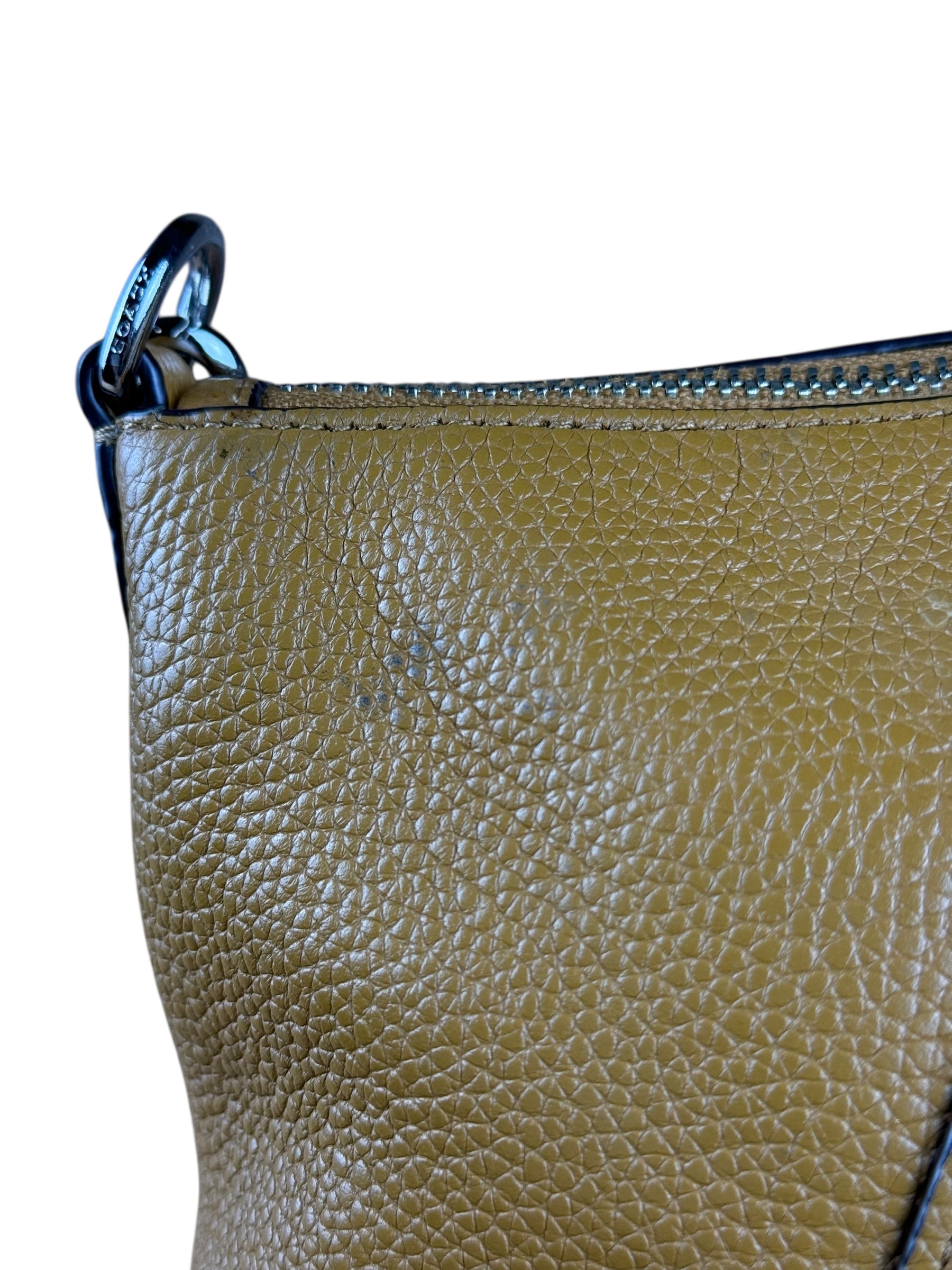 Coach Orange Leather Shoulder Bag