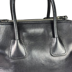 Prada Black Leather/Suede Shoulder Bag