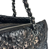 Chanel Black Leather Rock In Moscow Patent Chain Tote Bag 2008