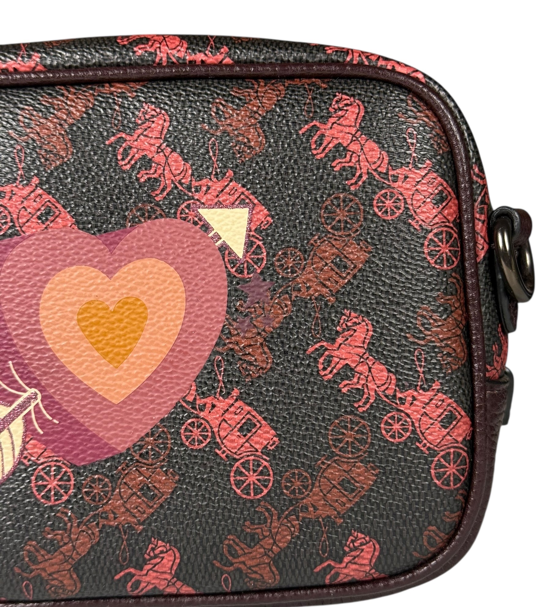 Coach Heartbeat Horse Camer Shoulder Bag