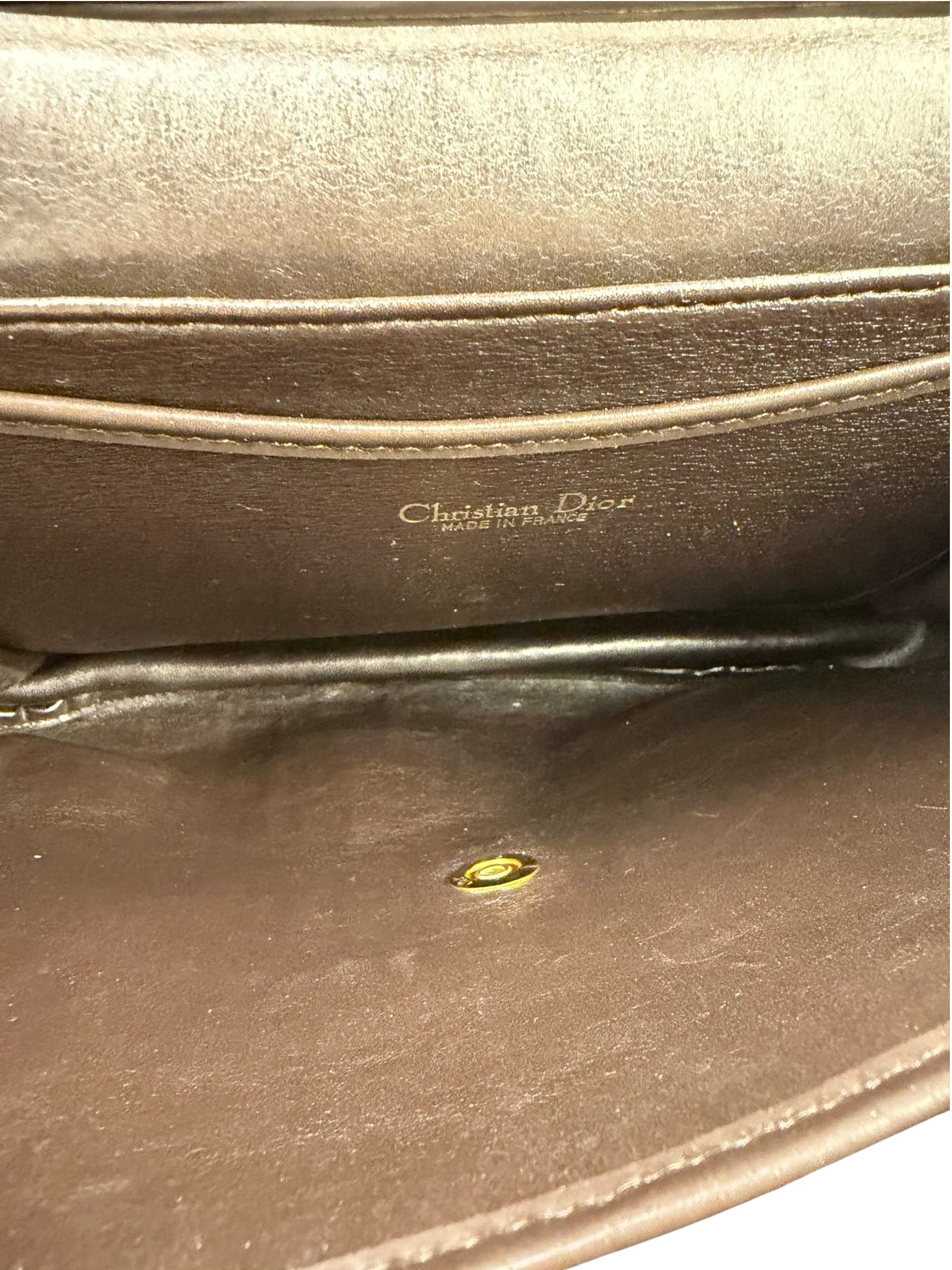 Christian Dior Vintage Brown Trotter Shoulder Bag