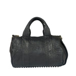 Alexander Wang Black Pebbled Leather Rocco Satchel