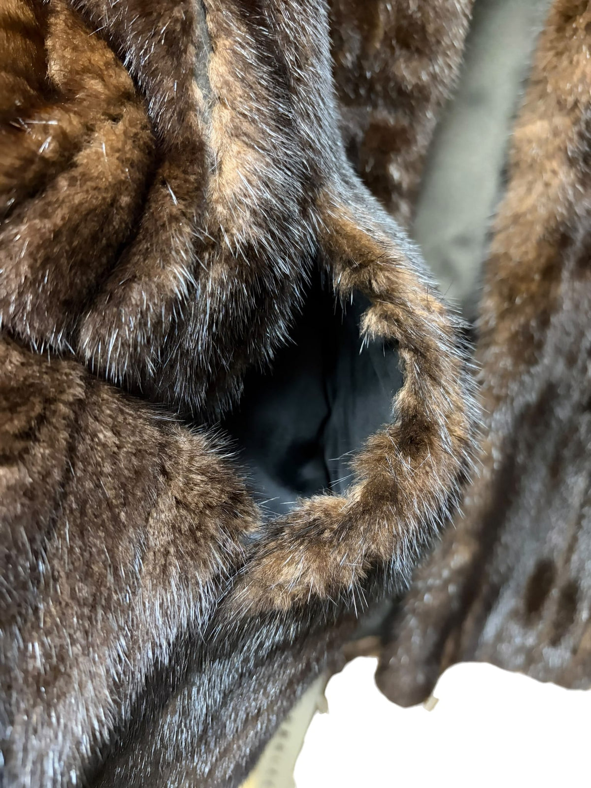 Vintage Dark Brown Mink Fur Coat