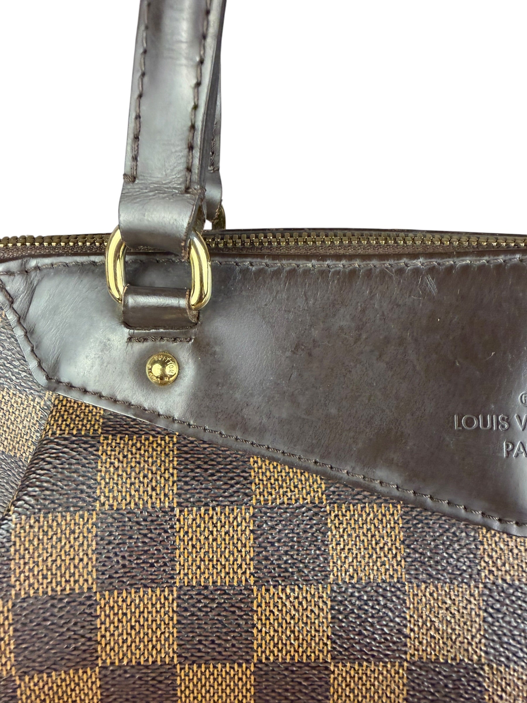 Louis Vuitton Canvas Damier Ebene Totally Shoulder/Tote Bag
