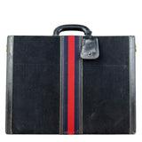 Gucci Navy Suede Vintage Briefcase