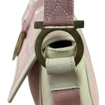 Ferragamo Pink Canvas Gancini Shoulder Bag