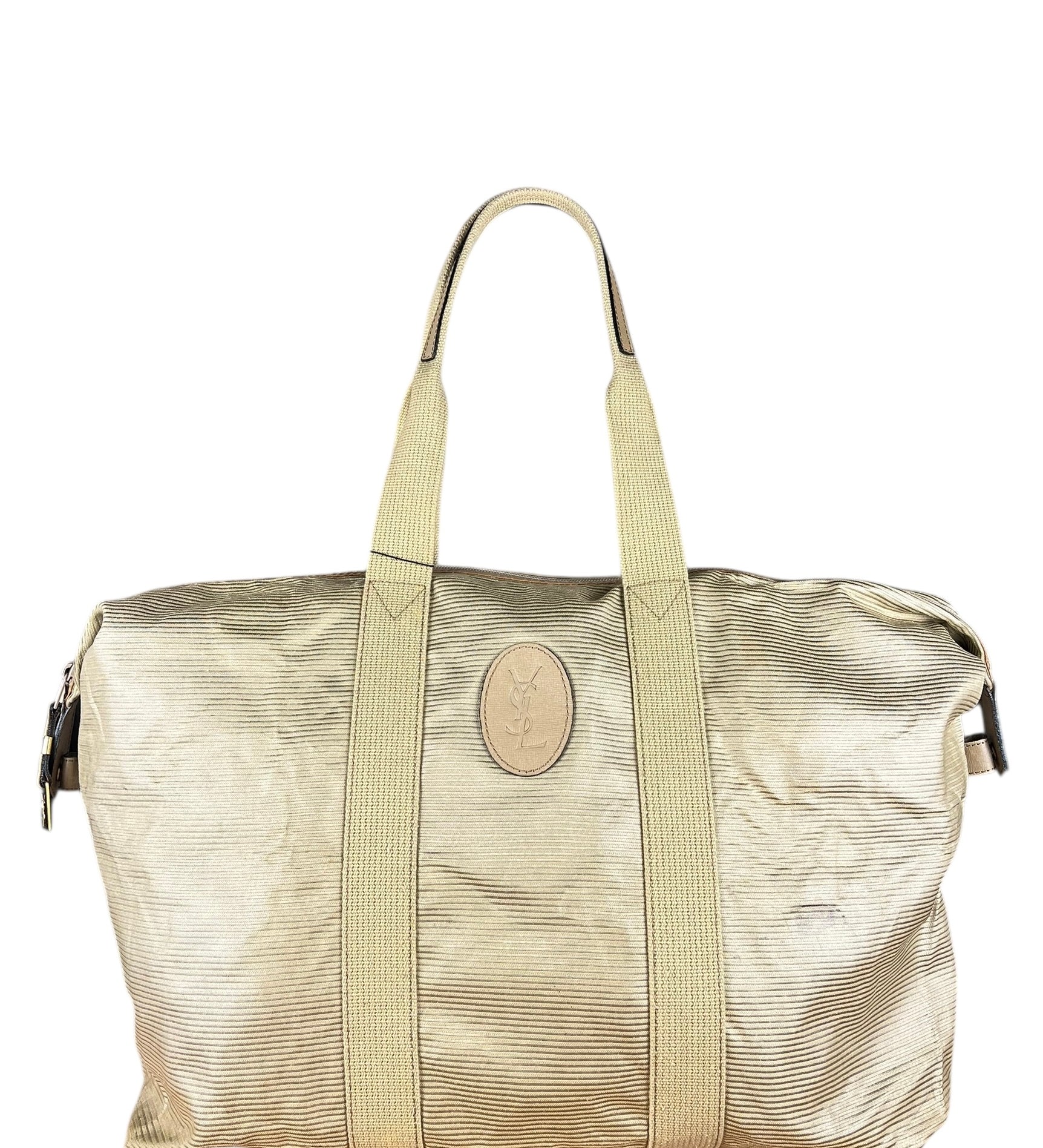 Yves Saint Laurent Vintage Duffle Bag Beige