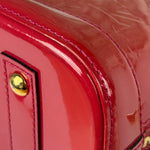 Louis Vuitton Red Vernis Alma BB Handbag