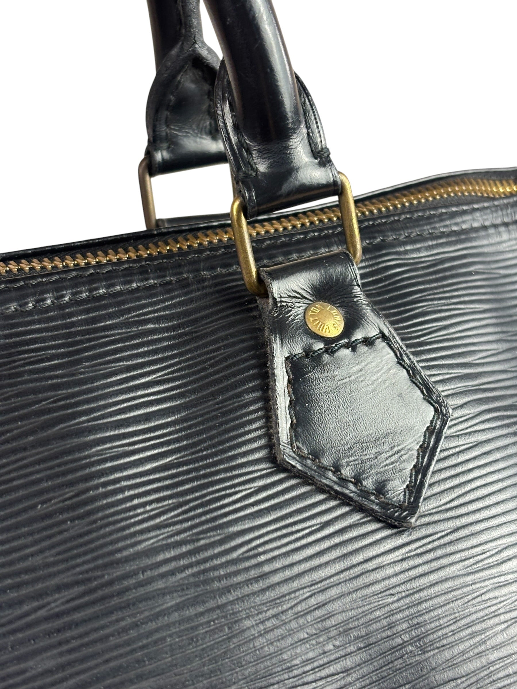 Louis Vuitton Black Epi Speedy 30