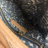 Chloe Orange Beige Calfskin See By Chloe Cherry Drawstring Saddle Crossbody Bag