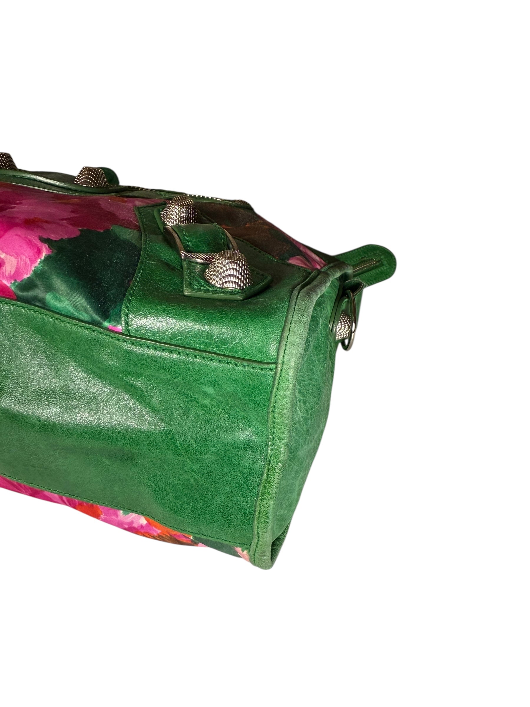 Balenicaga Floral Print Le City Bag