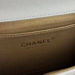 Chanel Small Chic Pearls White Flap Bag 2019