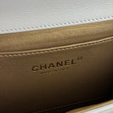 Chanel Small Chic Pearls White Flap Bag 2019