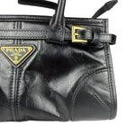Prada Black Bonnie Calfskin Shoulder Bag