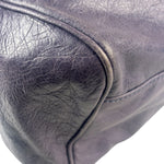 Balenciaga Purple Leather City Two-Way Bag
