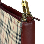 Burberry Vintage House Check Canvas/Leather Shoulder Bag