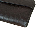 Bottega Veneta Vintage Brown Intrecciato Long Wallet