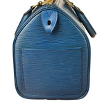Louis Vuitton Blue Epi Leather Speed 25