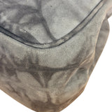 Prada Lux Grey Scamosciato Tie Dye Clutch Top Handbag