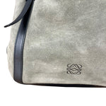 Loewe Suede Anagram Shoulder Tote Olive