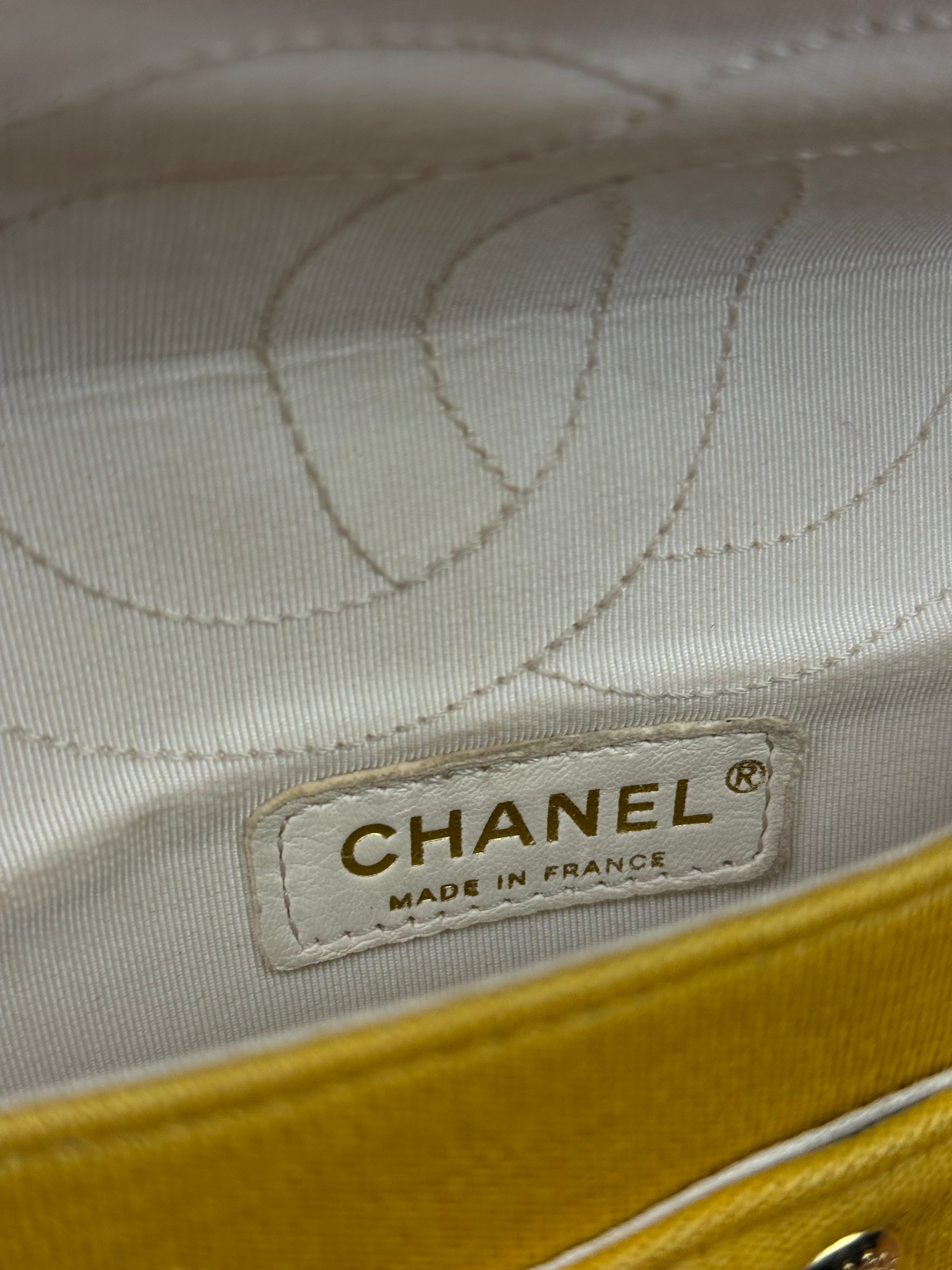 Chanel Crocodile Quilted Jersey Flap Shoulder Bag 2006