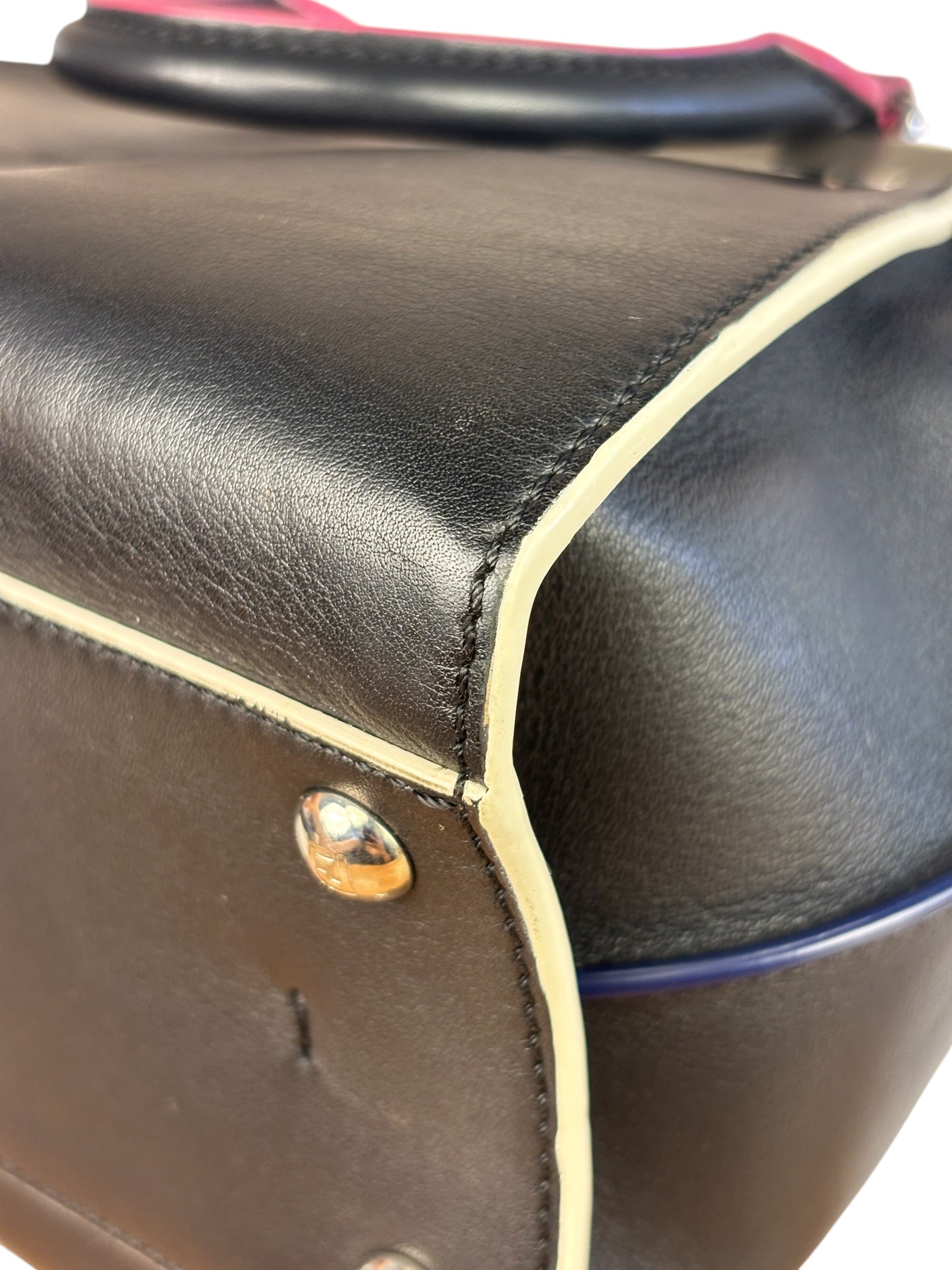Fendi Black Leather 3 Jours Two-Way Bag
