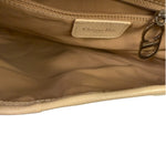 Christian Dior Cream Leather Saddle Shoulder Bag