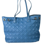 Christian Dior Blue Leather Panarea Tote