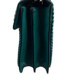 Bvlgari Green Leather Serpenti Forever Shoulder Bag