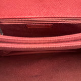 Chanel Red Caviar Leather Maxi Chain Flap Bag 2014