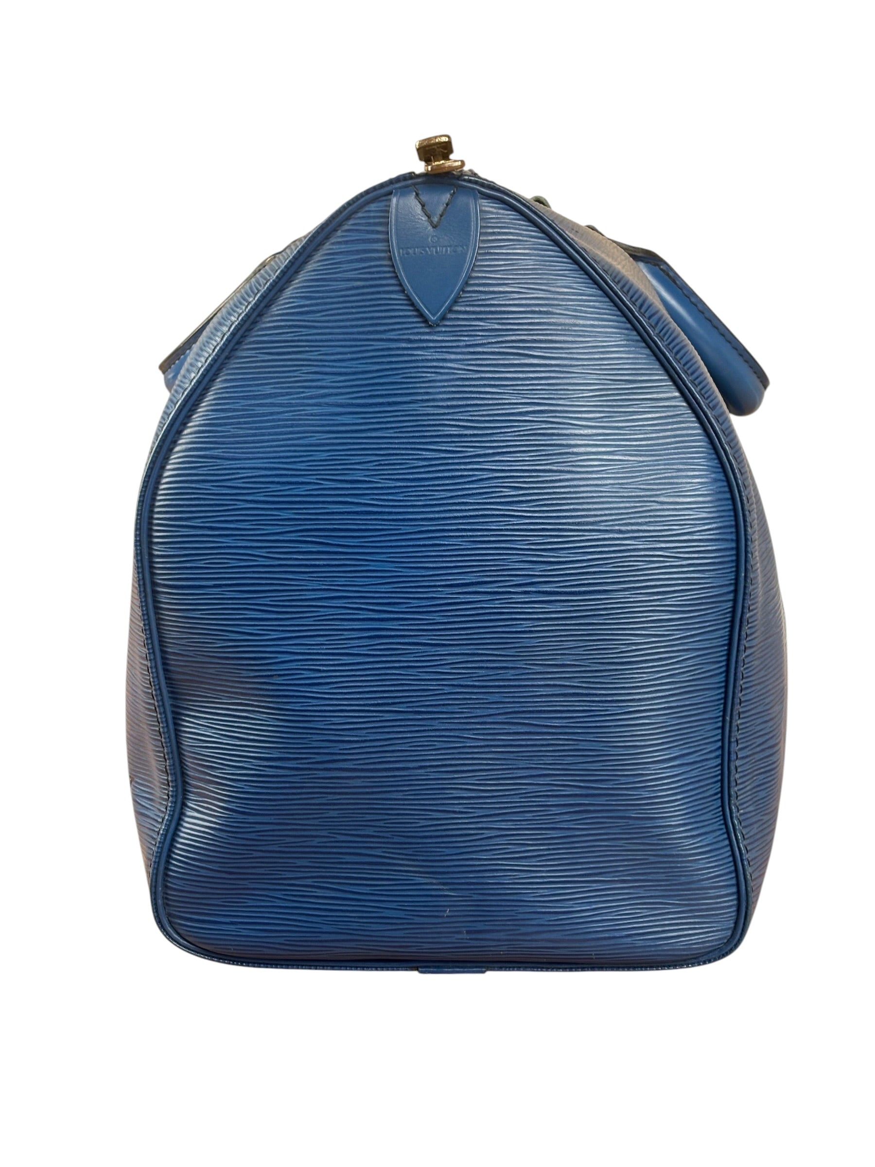 Louis Vuitton Blue Epi Leather Keepall 45