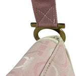 Ferragamo Pink Canvas Gancini Shoulder Bag