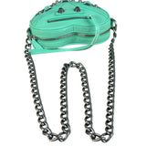 Balenciaga Green Le Cagole Heart Mini Bag