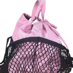 Balenciaga Pink/Black 24/7 Layered Mesh Tote Bag